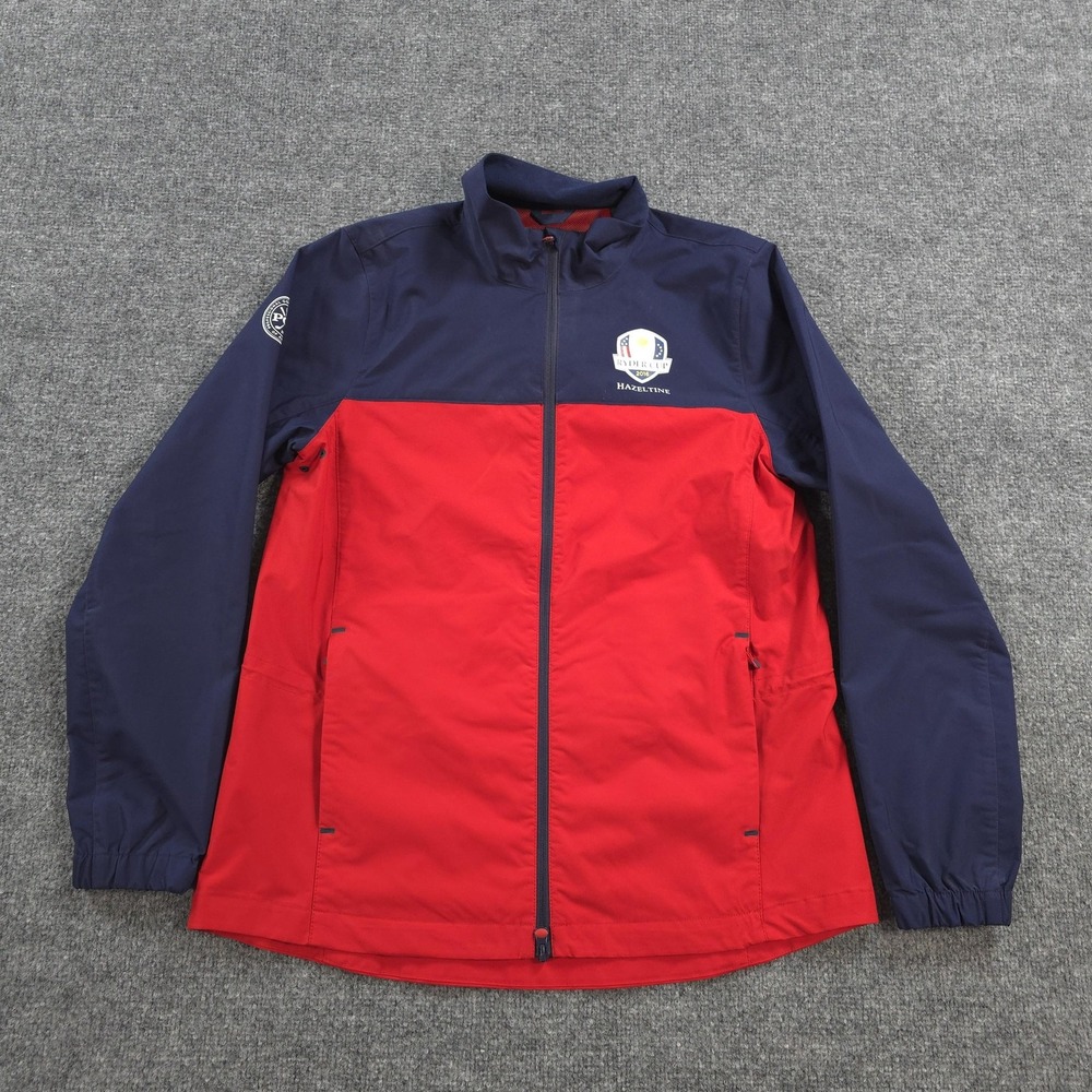 Polo Golf Ralph Lauren Jacket Womens Medium Red Navy Hazeltine PGA Performance